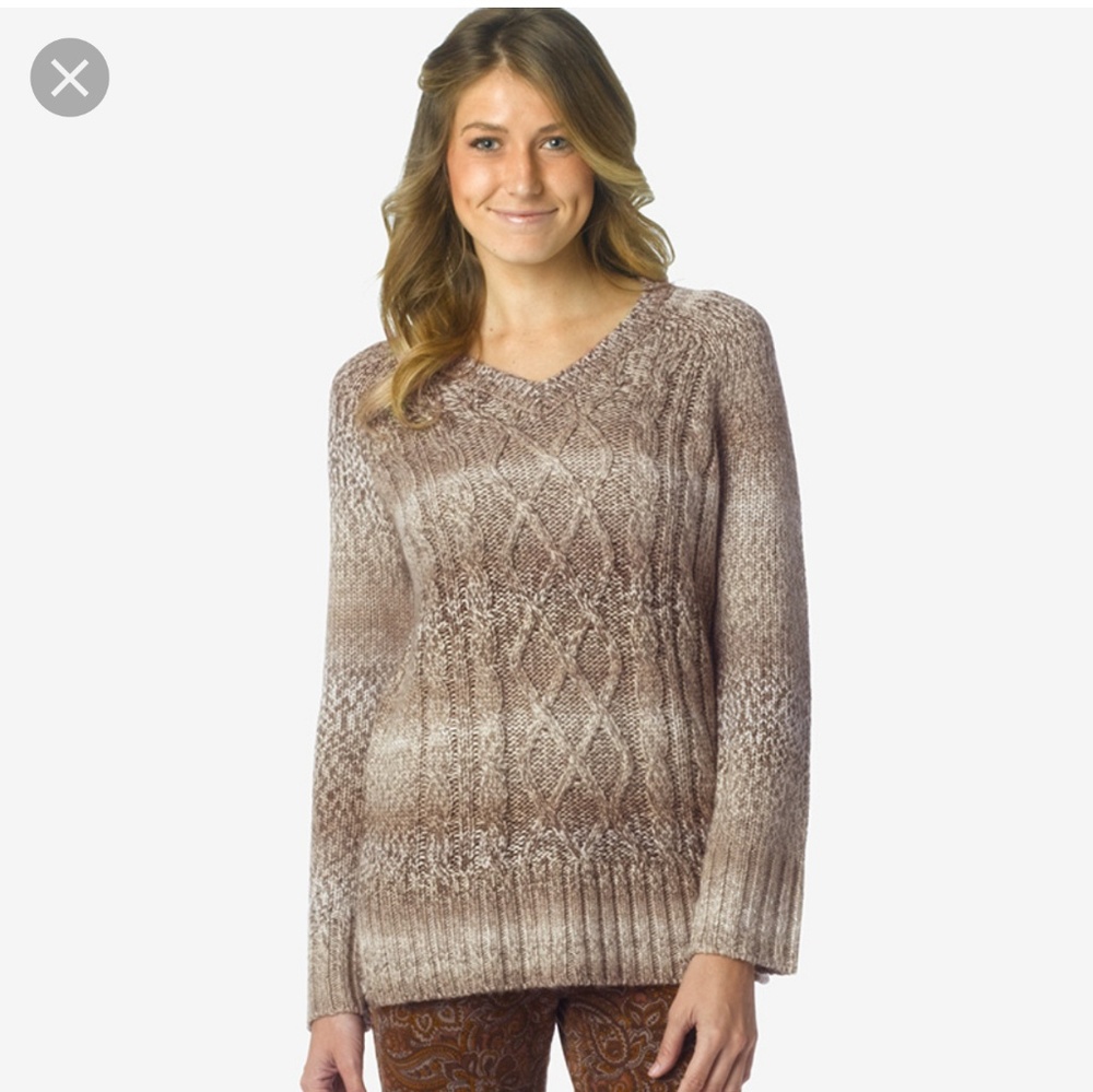 Prana Leisel cable knit sweater